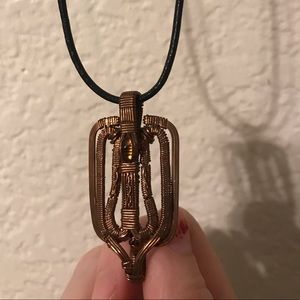 Hand wrapped necklace